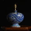 A 19th Century Multan Underglaze-Painted Pottery Vase Lamp.