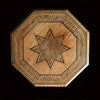 Hoshiapur Octagonal Brass and Copper Inlaid Table. Northern Punjab 1900