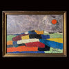 Excellent French Mid Century Abstract Landscape in the Manner of Nicolas De Stael.