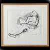 Interesting Reclining Nude. Pencil and Charcoal.