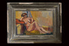 French Impressionist Oil on Canvas of a Recumbent Nude.