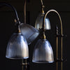 Attractive Vintage Rise and Fall Brass Table Lamps. Circa 1940.