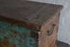 18th Century Blue Painted Indian Temple Chest