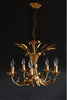Beautiful Mid Century French Gilt Sheaf of Wheat Chandelier.