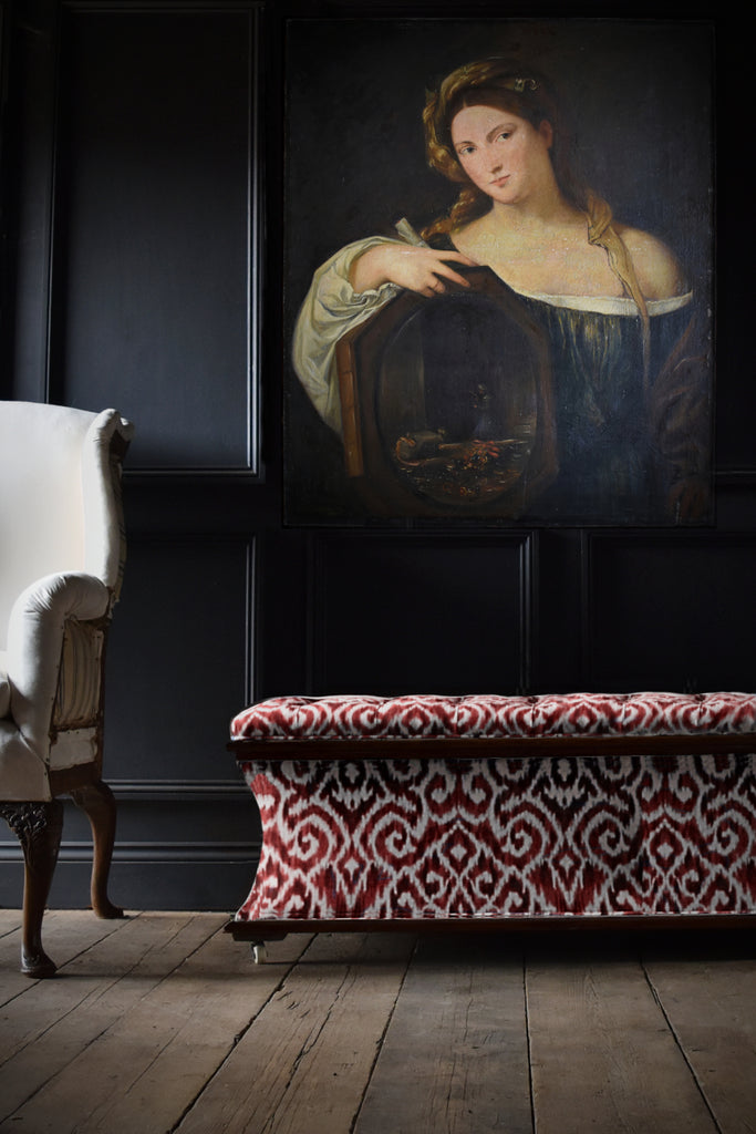 Beautiful Large Oil Painting of 'Vanity' After Titain.  Max Brehmer 1875-1923.