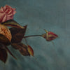 Delightful French Oil Painting of Roses. Dated 1913