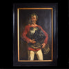 Impressive 19th Century Near Life-Size Painting of a French Knight.