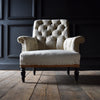 19th Century Napoleon III Button Back Armchair. Upholstery Inclusive