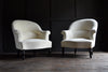 Pair of Upholstered 19th Century French Crapaud Armchairs.