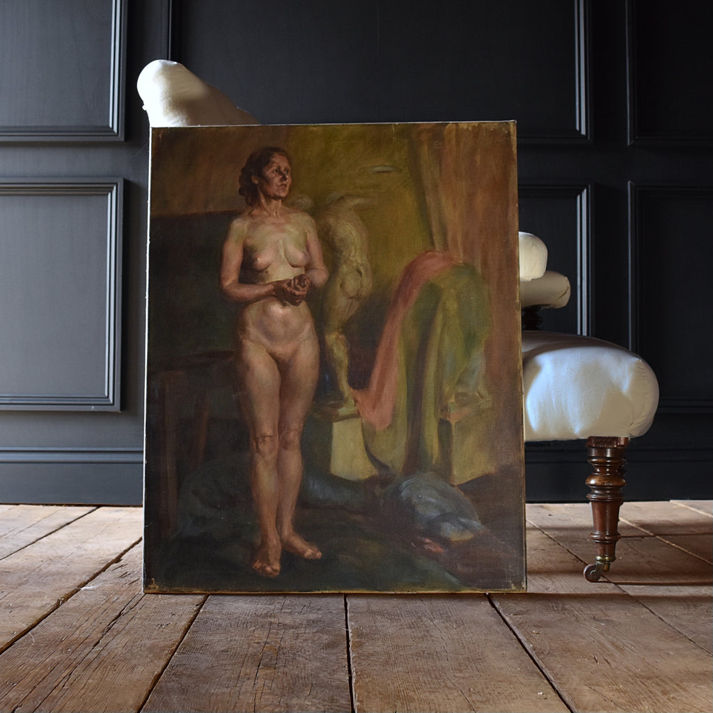 Nude Life Study by Alys Woodman. Malvern School 1920-1950.
