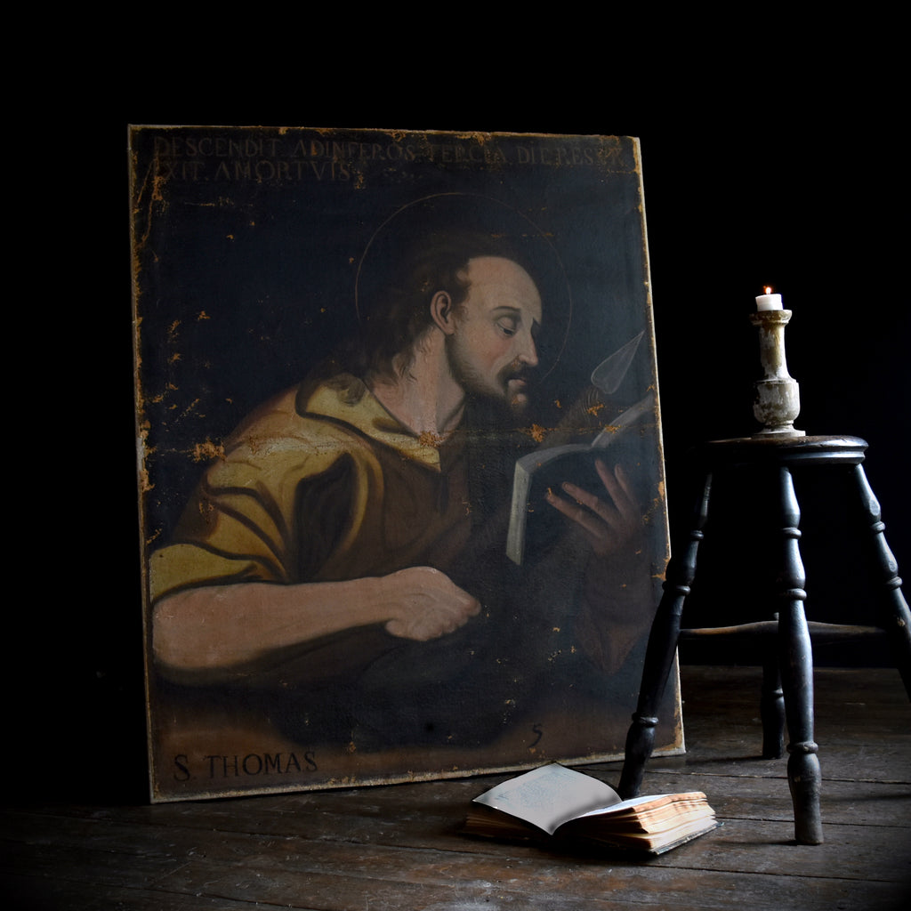Large 17th Century Italian Old Master Painting of the Apostle St Thomas.
