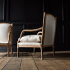Pair of Atractive French Tulip carved Armchairs. Upholstery Inclusive.