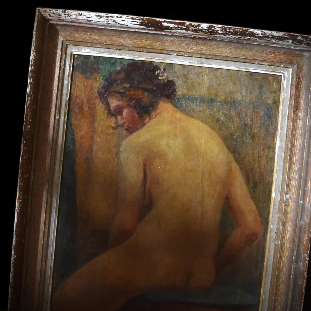Wonderful Early 20th Century French School Study of a Seated Nude. Attributed to Pierre Bonnard.
