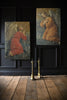 Beautiful Pair of Large French 19th Century Paintings of Angels.