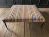 Bespoke Ottoman Upholstered in Robert Kime Turkoman Stripe.