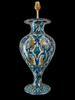 19th Century Glazed Iznik Vase Lamp.