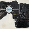 Abstract Cill Rialaig 'Cross 2' Oil And Collage On Canvas, Peter Jackson b1930.