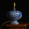 A 19th Century Multan Underglaze-Painted Pottery Vase Lamp.