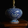 A 19th Century Multan Underglaze-Painted Pottery Vase Lamp.