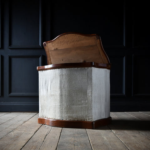 19th Century English Serpentine Tall Ottoman Chest.  *RESERVED*