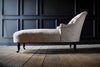 French Napoleon III Ebonised Button Back Chaise Lounge. Circa 1880. **RESERVED**