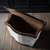 19th Century English Serpentine Tall Ottoman Chest.