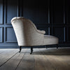 French Napoleon III Ebonised Button Back Chaise Lounge. Circa 1880. **RESERVED**
