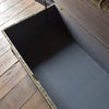 Large 19th Century Button Top Ottoman Seat. Inclusive of Upholstery