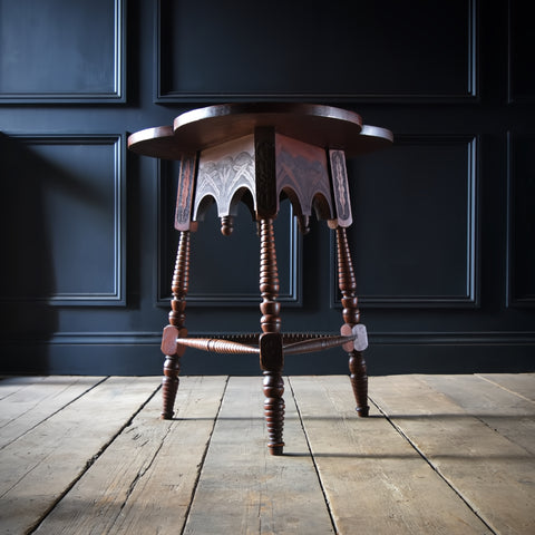 Irish Arts and Crafts Trefoil Table, Circa 1880