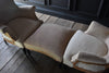 Pair of 19th Century Napoleon III Armchairs and Fitted Stool, Duchess Suite. Inclusive of Upholstery