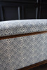 Sarcophagus Ottoman Chest Upholstered in H&S Ticking.