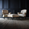 Pair of 19th Century Napoleon III Armchairs and Fitted Stool, Duchess Suite. Inclusive of Upholstery