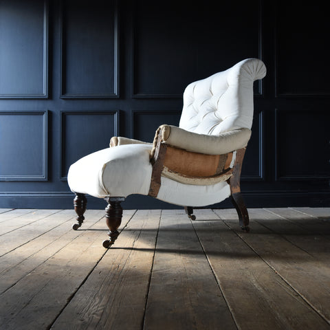 Large 19th Century English Country House Armchair.