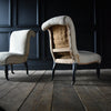 Pair of Scroll Back Napoleon III Slipper Chairs.