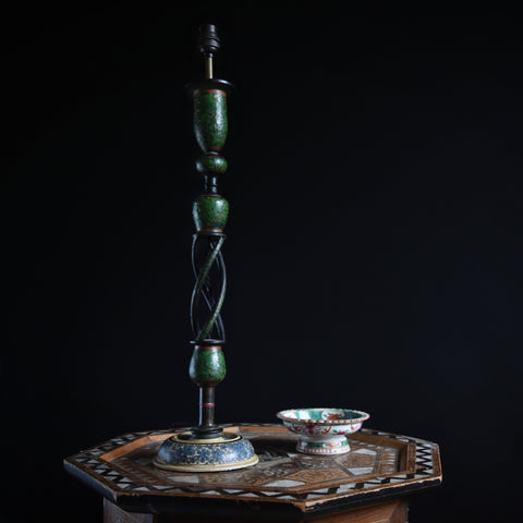 Decorative Tall Kashmiri Table Lamp, Circa 1920