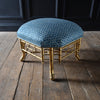 Large 19th Century French Giltwood Stool. Robert Kime Te Fabric.