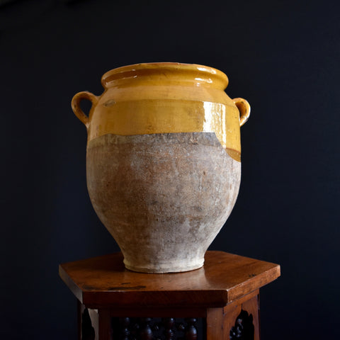 19th Century French Provencal Glazed Confit Pot.