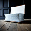 Sarcophagus Ottoman Chest Upholstered in H&S Ticking.