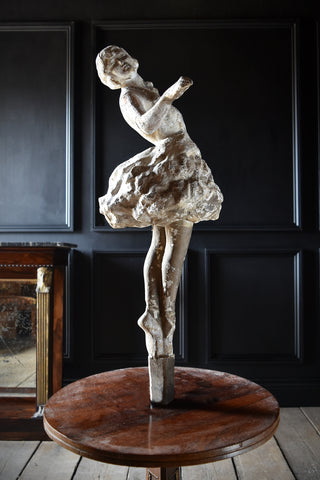 French Papier Mache Ballet Dancer. Circa 1900