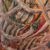 Surrealist Oil on Canvas Painting of Serpents.