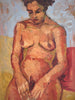 Pair Of Nude Expressionist Paintings, John Mitchell.
