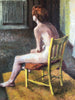 Mid century Engish School Study of a Seated Nude.