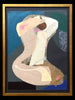 Mixed media collage of a Nude, Yasmin Brandolini D'Adda, (1929-2012)