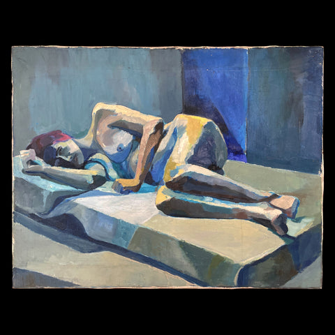 Large Mid Century British Impressionist Study of a Nude.