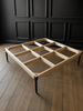 XL Ebonised Bespoke Ottoman 140cm x 140cm.