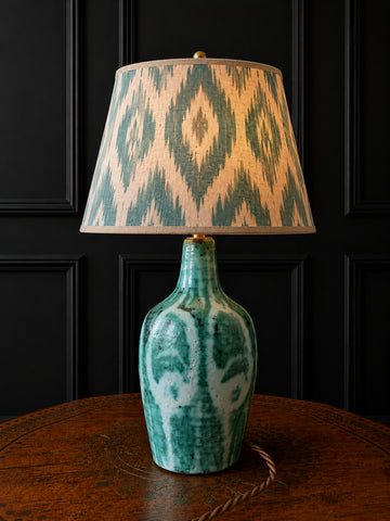 Mid Century Studio Salt Glazed Lamp.