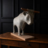 French Fabric Mache Butchers Model of a Bull  ****RESERVED*****