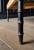 XL Ebonised Bespoke Ottoman 140cm x 140cm.