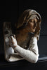Intriguing 19th Century Plaster Bust of a Medieval Woman.