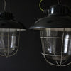Salvaged Czech Industrial factory Lantern, Circa 1950